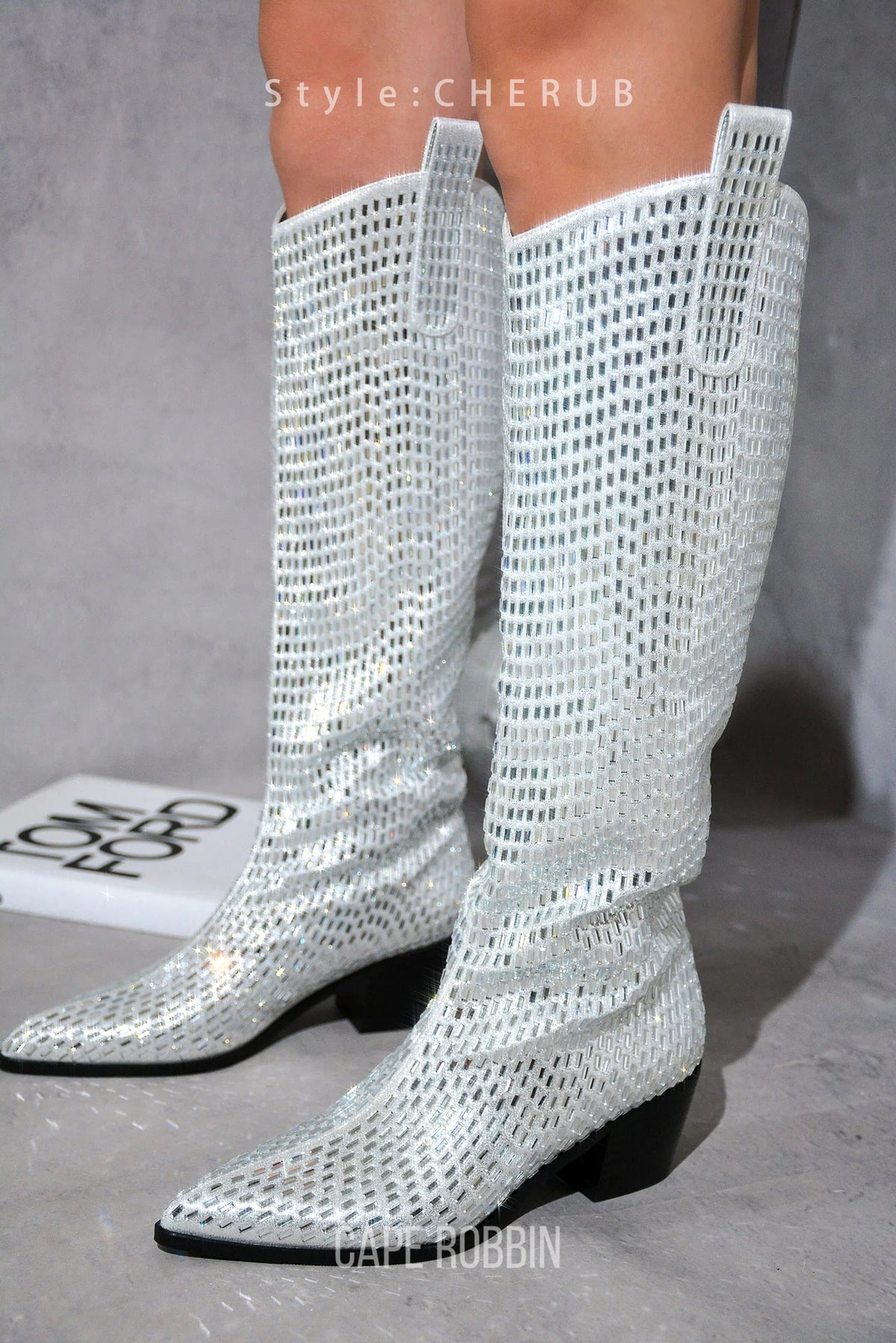 Blazing Boots - Blue or Silver -  Cowgirl Sparkle Holiday Western